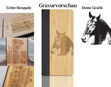 INDIVIDUELL iPhone 15 Pro Bambus-Kunststoff